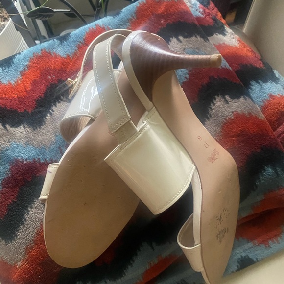 Coach Elegant Cream Slingback Heels - Picture 8 of 8